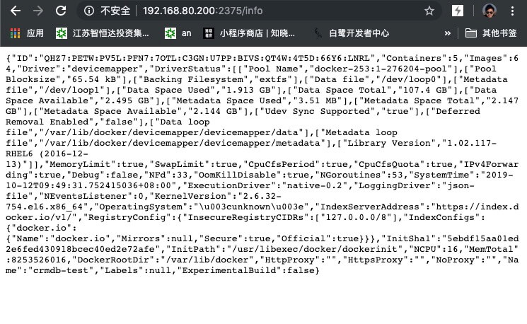 dockerInfo